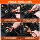 ValueMax 2-piece Strap Wrench Set, Adjustable Oil Filter Wrench with Max Diameter 4" (Small) & 6" (Large) for Shower Head Water Filter, Jar Opener Set