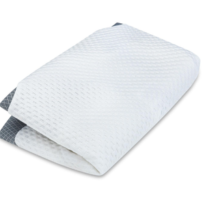 Anvo Neck Memory Foam Pillowcase, Adjustable Pillow Cover, Blue Queen