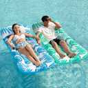 Jasonwell Inflatable Pool Float Lounge - 2 Pack Floaties Rafts for Adults Floating Lounger Sun Tanning Floats Cool Water Floaty Swimming Lake Beach Party Toys