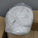 Amazon Basics Warm, Breathable Queen Size Comforter Sets, AllSeason Down-Alternative 3Piece Bedding Set, Pinch Pleat Design, Full/Queen Size, Cream