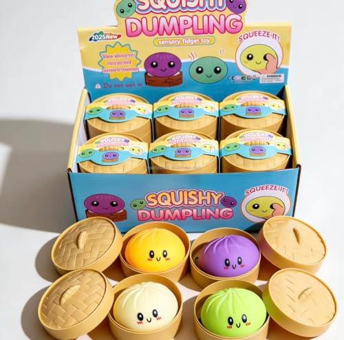 Viral Squishy Rainbow Mystery Dumpling Fidget Squeezy for Teens and Adults Alike, Surprise Color