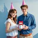 Emotional Support Couple Gifts, Handmade Crochet Pocket Hug Heart with Positive Card for Birthday Anniversary, Funny Knitted Doll for Lovers Boyfriends Girlfriends Couples