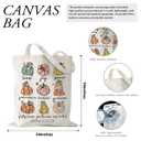 Sldpngo Fall Canvas Tote Bags Galatians Pumpkin Tote Bag Reusable Cotton Handbag Grocery Bags for Shopping Market Autumn Theme Harvest Party Gift for Women