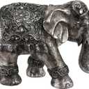 Red Lantern 20" Auspicious Elephant Statue