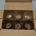 Cocktail Glasses 10 oz Hobnail Drinking Glasses Set of 6, Vintage Glassware, Textured Glass Cups Bubble Glasses Water Glasses Old Fashion Jupiter Glasses Set, Green