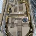 KOHLER 23765-2MB Tone Semi Professional Kitchen Sink Faucet, Pre-Rinse Kitchen Faucet, Commercial Faucet, Vibrant Brushed Moderne Brass