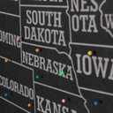 USA Travel Map with Pins, 17x27 Inch Push Pin United States Map for Travel Tracking, States Visited Tracker & Bulletin Board, Pin Board for Wall, RV and Home Decor