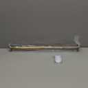 Ivilon Tension Curtain Rod - Spring Tension Rod for Windows or Shower, 24 to 36 Inch. Warm Gold