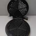 Mueller Heart 5 Waffle Maker, Waffle Iron, Adjustable Browning Control & Nonstick, Cool Touch Handle, Easy to Clean, Small Kitchen Appliances