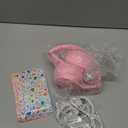 MIDOLA Kids Headphones Bluetooth 5.4 Wireless 68H Play Time Volume Limit 85/94dB OverEar Foldable Headset,TypeC Fast Charging,with Wired Aux Mic for Toddler Child Pad Tablet Pink