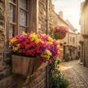 12-Pack Fake Mums Plants Artificial Fall Flowers for Outdoor Indoor Porch Yard Garden Decor, Faux Flower Daisy with Eucalyptus Leaves Boxwood Porch Patio (Daisy-4 Colors Mixed)