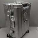 HotWay 20 Inch Carry On Zipperless Luggage with Cup Holder,Silver