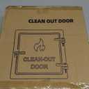 1MORE Fireplace Cast Iron Clean Out Door - 8" x 8" Fireplace Ash Dump Door with Closure Clasp, Chimney Access Door, Durable Black Finish, Chimney Clean Out Door, Fireplace Replacement Doors