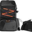 K&F CONCEPT Camera Bag EVA Waterproof 2 in 1Camera Backpack Shoulder Bag 32L Large Capacity with Rain Cover Storage for 15.6" Laptop for Photography