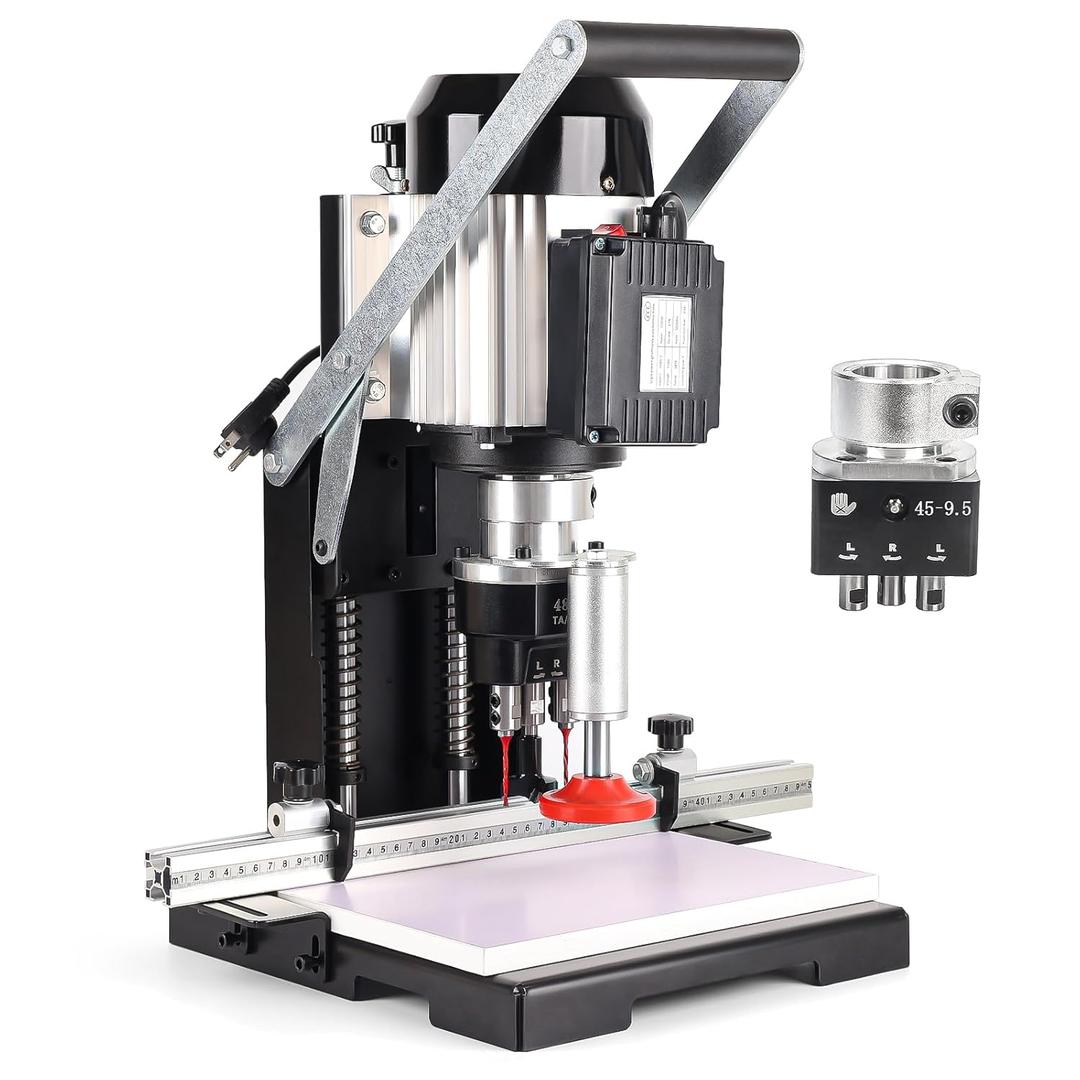 45-9.5mm Manual Hinge Drilling Machine Woodworking Boring 1100w 2840 RPM Boring Depth 0-40mm