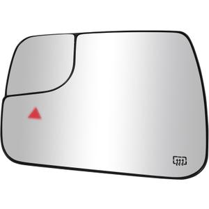 LOIYLLEN Driver Side Mirror Replacement for Dodge Ram 1500 2500 2019 2020 2021 - Left Side Mirror Glass, Rear View Mirrors Glass with Power Heated & Blind Spot(68402094AA)