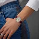 Timex Women's Easy Reader Watch (30mm, Brown/Silver-Tone/White/30mm)