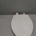 Bemis 7300SLEC Slow Close Toilet Seat, Easy Clean Hinges and Durable Plastic Seat, Made in USA, Elongated, White