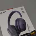 havit Space S1 Hybrid Adaptive Noise Cancelling Headphones, 100H Playtime, 45dB ANC, Bluetooth 6.0, LHDC Hi-Res Audio, Over Ear Wireless Headphones with App EQ, Dual Device, for Travel, Office, Home