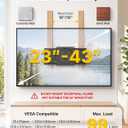 monTEK 1.1" Ultra Slim Full Motion TV Wall Mount for 23-43 Inch TVs