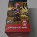 Joiedomi 5 FT Tall Christmas Inflatable Outdoor Decorations, Christmas Blow Ups Gingerbread Man Yard Decorations with Candy Canes, Cute Xmas Outdoor Gingerbread Inflatables for Xmas Lawn Garden Decor