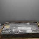 Folding Adirondack Patio Chairs, HDPE Fire Pit Chairs Weather Resistant, Outdoor Adirondack Chair with Cup Holder and Umbrella Hole for Paito Garden, Wood Texture, Brown