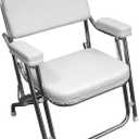 Wise 3316-784 Offshore Series Folding Deck Chair, Brite White