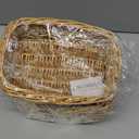 Rectangle small wicker baskets for sundries 3pcs storage bins.