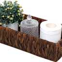 Handwoven Wicker Storage Basket-Hyacinth Material,Toilet Paper Holders with Handles,Storage Baskets for Organizing Living Room,Bedroom,Closet