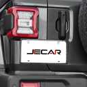 JeCar Tailgate Handle License Plate Holder Rear License Mounting Bracket Fit for Jeep Wrangler 2018-2024 JL JLU, Black