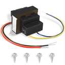 90-T60C3 24VAC 60-VA Foot Mount Class 2 Transformer for Industrial, Heating and Air Conditioning Controls Applications, Color Coded Primary Leads
