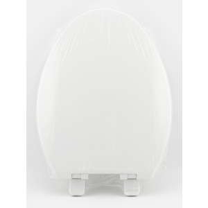 Toilet Seat and Lid Set with Hinges - Standard Household - White