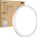 Slochi Flush Mount Ceiling Light Fixtures - 3000K-4000K-6500K & 100W Equivalent Flat Led Lights for Room Ceiling,7.5Inch Ultra Thin Round White Ceiling Lights for Living Room,Bedroom,Kitchen,Bathroom,Hallway