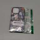 Compatible with iPhone 15 Pro Max Case - Dual-Layer Protection, Hard Shell with Silicone Interior,Slim Scratch Resistant Shockproof for Woman Men - Leopard Print Retro Collage