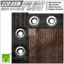 ColourTree Plus Extra Heavy Duty Fence Privacy Screen Mesh Cover - Commercial Grade 220 GSM - Heavy Duty - (4' x 50', Brown)