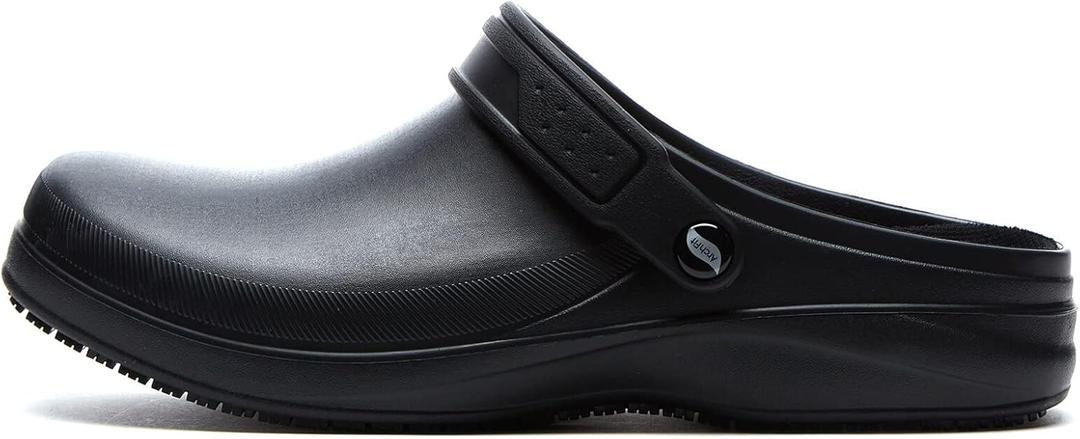 Skechers Men's Riverbound Sr Arch Fit Clog Black Health Care Professional (8)