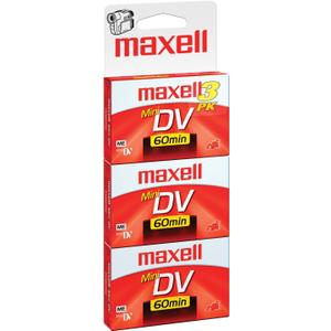 Maxell 298016 Mini Dv Cassettes 3 Count
