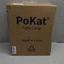 PoKat 20.75" Small Modern Ceramic Table Lamps Set of 2 for Bedroom, White Bedside Lamps for Night Stands, Farmhouse Desk Decor Gift Nightstand Table Lamps for Living Room End Table Beige