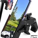 Golf Cart Phone Holder Mount for EZGO Club Car Yamaha  360 Rotatable Universal Cell Phone Cradle for iPhone 15 14 13 Pro Max, Samsung Galaxy, Pixel  Secure Clamp, Fits All Smartphones