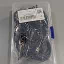 Hotop 30 Pcs Metal Drapery Curtain Rings 0.98/1.26/1.65 inch Interior Diameter and 30 Pcs Hanging Curtain Drapery Pin Hooks for Window Door Shower(Black,32 mm)