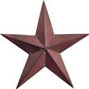 Qobumy 36Inch Large Metal Barn Star-Red Barn Star Outdoor Decoration-Metal Stars for Outside Texas Stars Art Rustic Vintage Western Country Home Farmhouse Wall art Decor