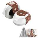 Baby Ear Muffs,25dB Infant Noise Cancelling Headphones for Babies 0-36 Months with Adjustable Headband Infant Ear Protection,Ideal Baby Travel Essentials for Outdoor,Sleep,Airplane & Music Festivals (Brown)