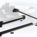 VEVOR Ski & Snowboard Roof Rack, Carry up to 4 Pairs of Skis or 2 Snowboards, 2 PCS Aluminum Universal Car Roof Rack Top Holder with Lock & Rubber Padding, Carrier for Fishing Rod, Fit Most Crossbars