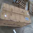 SereneLife Fire Pit Table 50,000 BTU Propane Gas Fire Pit with Adjustable Flame, Stainless Steel Burner, Weather-Resistant Build, Easy Propane Tank Access, and Elegant Lava Rocks for Patio or Backyard (20 inches, White)