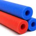 Chochkees Pool Noodles 52" x 2.5" Inch Swimming Hollow Core Foam Tube, Floating Thick Noodles for Floating, Pool Accessories, 3-Pack