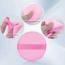 4 x 9Pcs Powder Puffs, 2.16 Inch Round Face Makeup Puff for Body Loose Powder Beauty Makeup Tool Pink