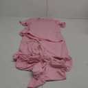 Haloumoning Girls 2 Piece Outfits Kids Short Sleeve Crewneck T-Shirts and Elastic Waist Drawstring Pants Clothing Sets (8-10 Years, Pink)