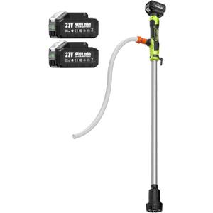 Cordless Stick Water Transfer Pump, 24000mAh 21V Rechargeable Battery, 720GPH High Flow, 32FT Lift, Portable Utility Sump Pump for Pool/Garden/Pond/RV/Boat/Basement/Rain Barrels Draining