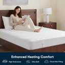 Serta Multi-Zone Heated Mattress Pad Dual Controllers for Personalized Body & Foot Warmth, 10 Heat Settings, Auto Shut-Off, Soft Microfiber, Machine Washable, 15" Deep Pocket California King Size
