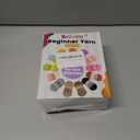 3 Pack Beginners Crochet Yarn, Yarn for Crocheting Knitting Beginners, Easy-to-See Stitches, Chunky Thick Bulky Cotton Soft Yarn for Crocheting (3x50g) (Gradient Blue)